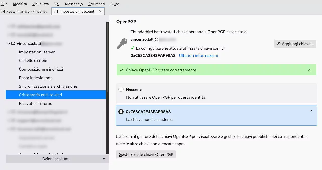 Chiave personale OpenPGP