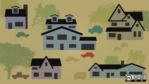 illustrazione di case